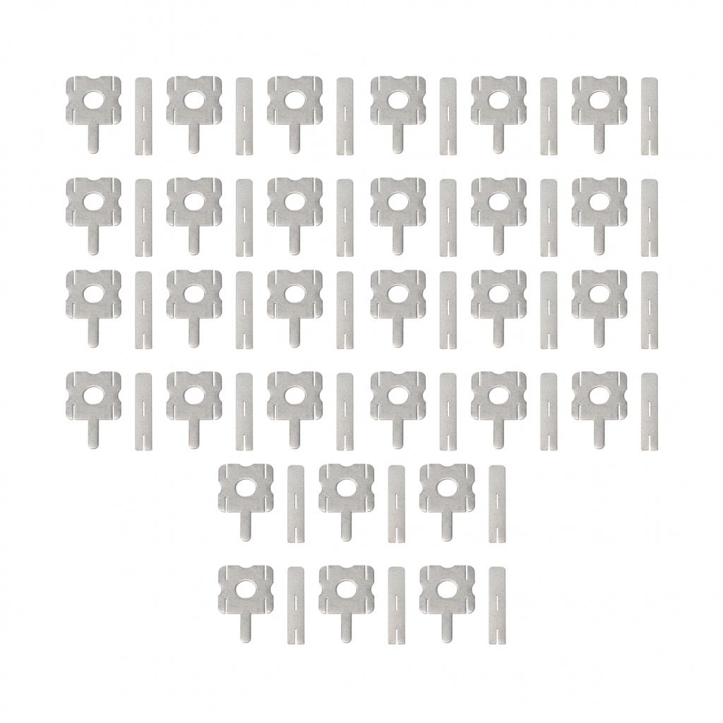 Y-shaped Nickel Strip Spot Welding Nickel-plated Steel Silver 26*22mm