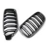 2PCS Dual Slat Style Grille Front Bumper Kidney Mesh Grill For BMW F30 F31 F35 F80 2012-2018 Bumper ABS Car Replacement