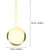 Metal Pendulum, High Gloss Gold, Quartz Wall Clock Accessory, DIY Repair Part, Pendulum Clock Replacement, 0.31in X 5.89in X 2.36in, Metal, Golden,