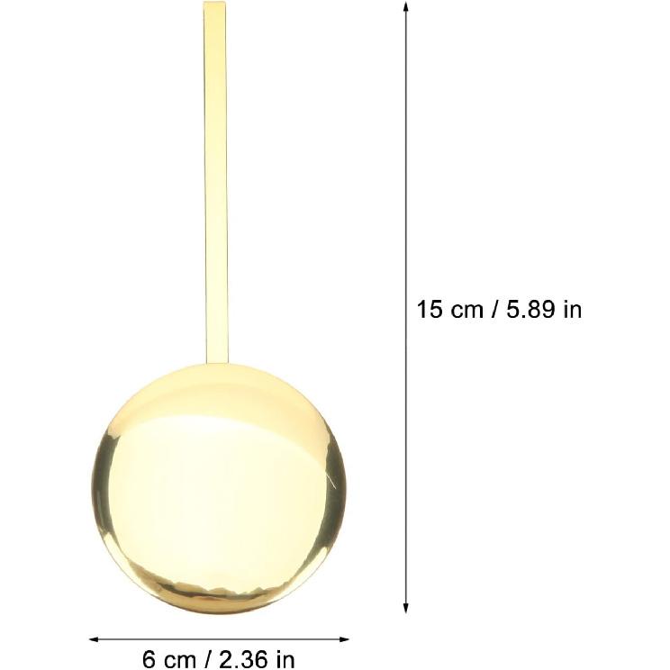 Metal Pendulum, High Gloss Gold, Quartz Wall Clock Accessory, DIY Repair Part, Pendulum Clock Replacement, 0.31in X 5.89in X 2.36in, Metal, Golden,