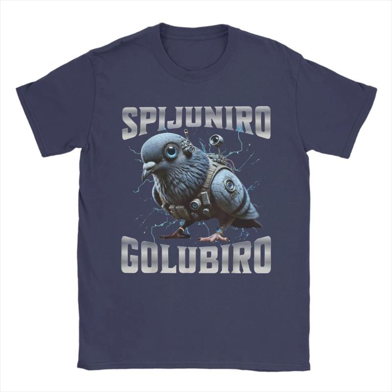 

Spijuniro Golubiro T Shirt for WOMen Cotton Cool T-Shirts O Neck Tees Short Sleeve Clothes Gift Idea 4XL