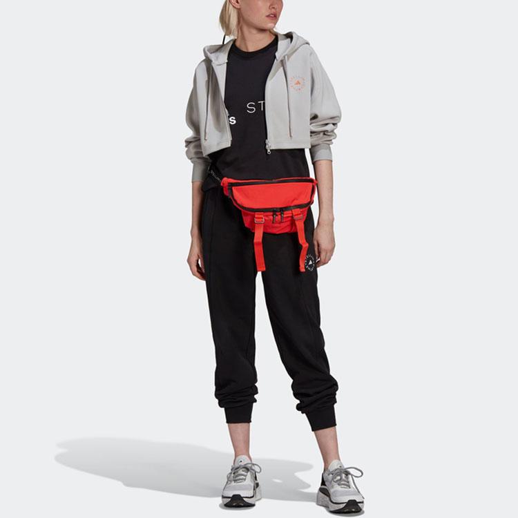 Adidas X Stella McCartney Solid Color Casual Cuffed Sweatpants Women Bottoms Black HC1431