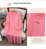 Plus Size Women's Loose Round Neck Sweater Dress: Bust 150/160 cm, Suitable for 200-350 jin. Style 8021