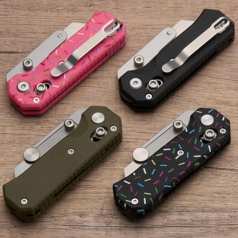 2026 new 420 steel G10 handle hand folding knife portable art knife high hardness unpacking with blade gift box