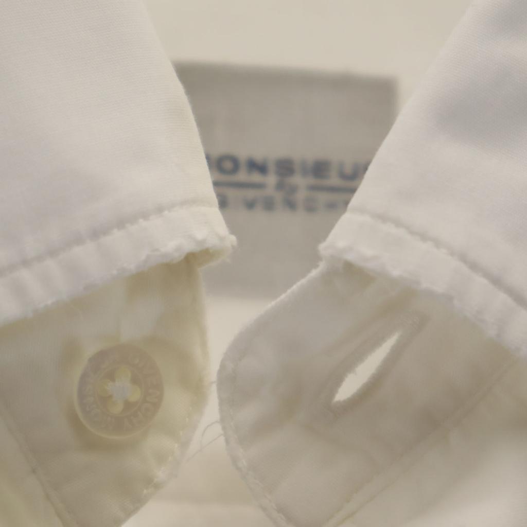 Givenchy Short Sleeve Button Down Shirt 46 White Men's Used