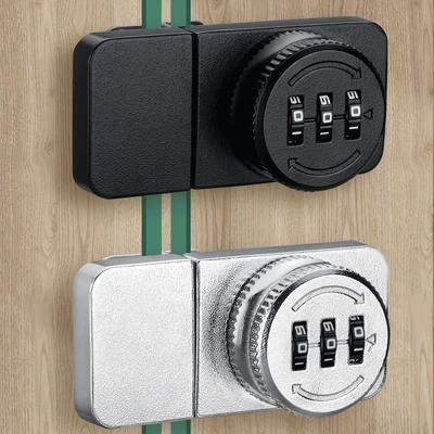 Schlüsselloses Zahlenschloss 3 Digitalcode Kein Stanzen Passwort Vitrine Schloss Schnalle Schließfach Hardware Glasschrank Türschloss