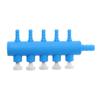 Aquarium Air Control Valves Blue Plastic 2-6 Ways Fish Tank Split-flow Tank Air Pump Accessories