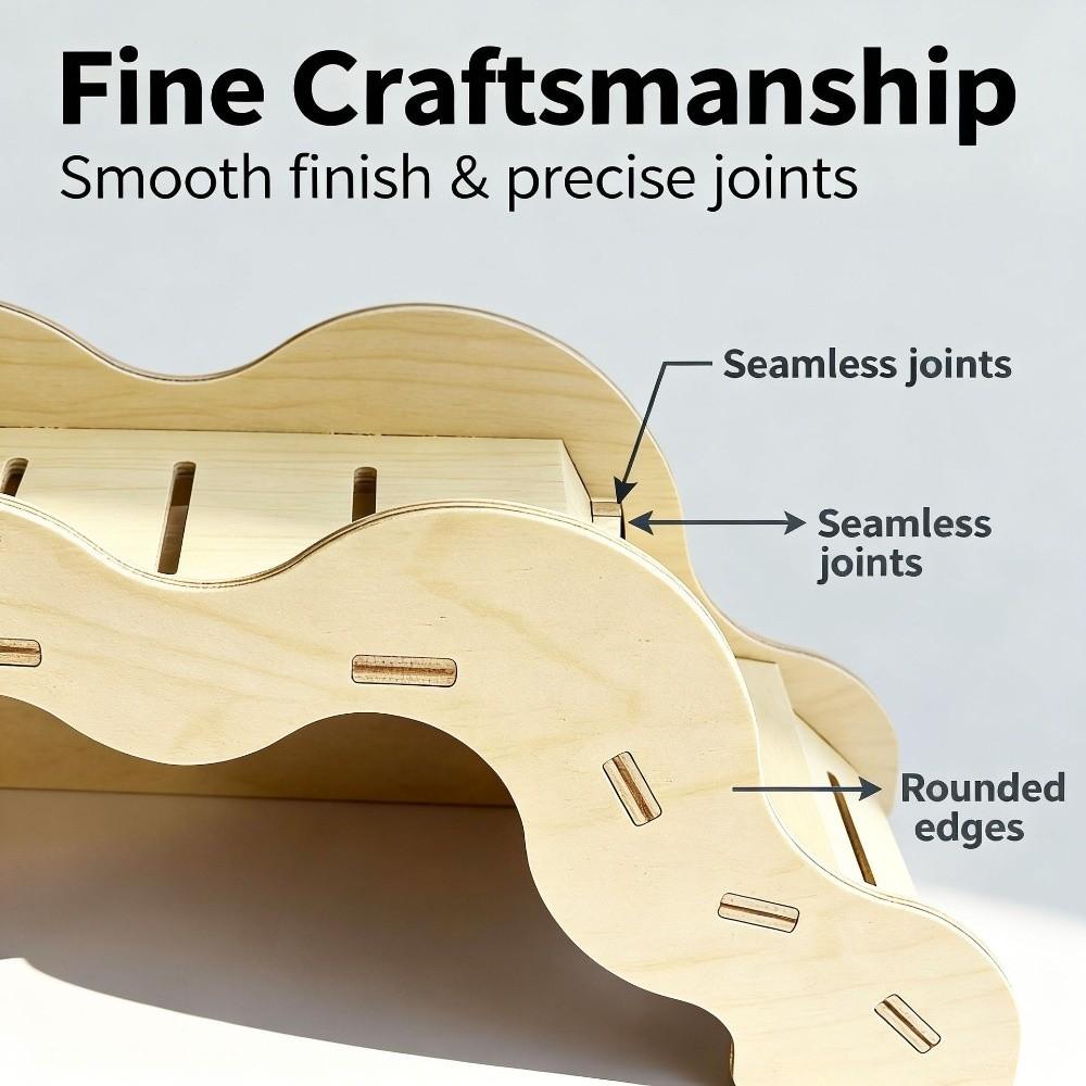 New Wooden Hamster Shelter House Multi-functional Landscape Equipment Hamster Tunnel Large Size Underground Cave Small Pet Use