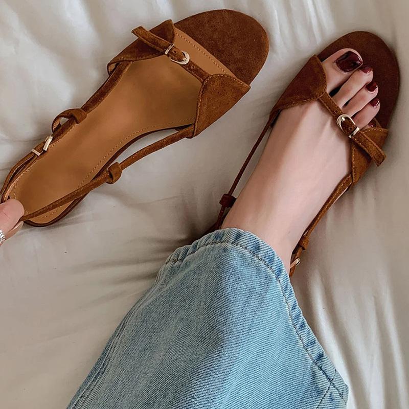 Fashion Women's Summer Open Toe Gladiator Sandals Fashion Outdoor Beach Vacation Flats for Ladies