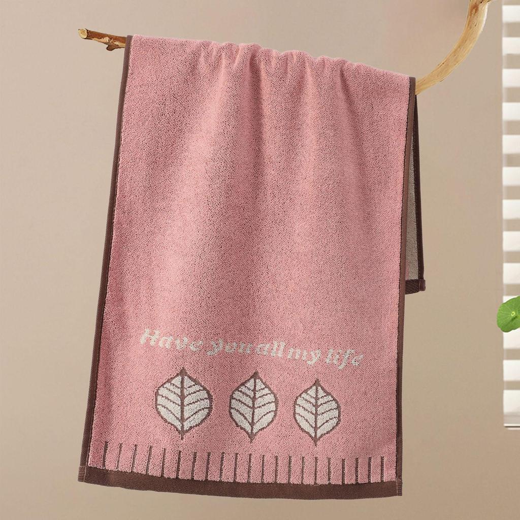 Thick, Absorbent Striped Cotton Face Towel - Soft Yarn-Dyed Design for Adults