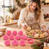 Holiday Dessert Molds 11Pcs Christmas Cookie Cutter Set, Gingerbread Man Press Mold with Easy Dough for Cookies Greetings, Plastic Fondant Biscuit