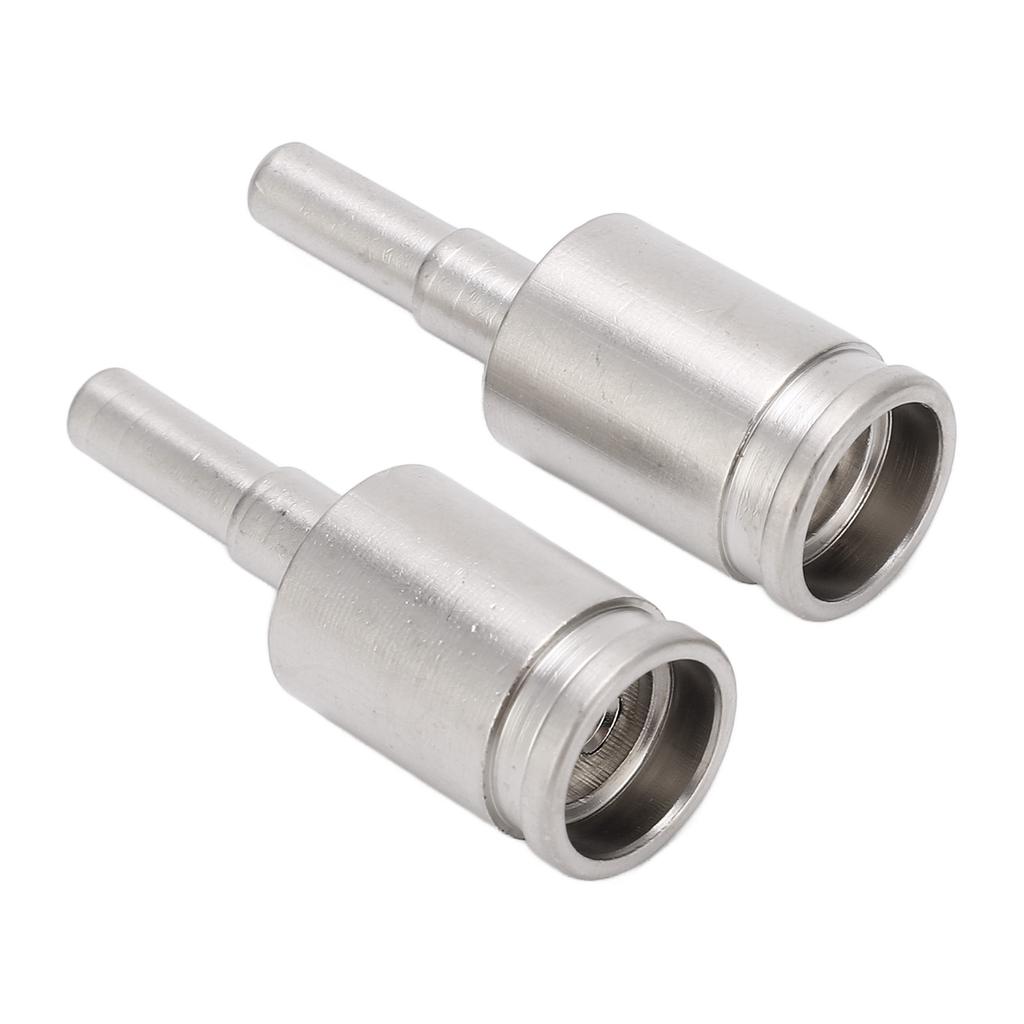 2pcs Wire Gauge Reducer 4GA To 8GA Audio Amp Input Adapter Amplifier Connection Brass Nickel Plated