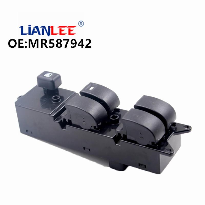 Brand New Window Driver Side Main Switch LHD For Mitsubishi Pajero Montero III 3 Lancer Triton L200 Sport Grandis MR587942