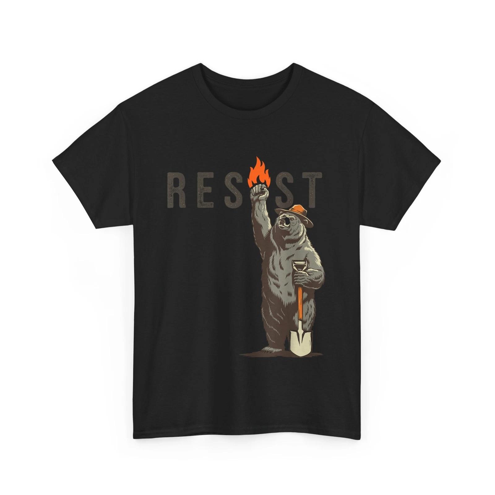 Smokey The Resist Bear Women Men Vintage T shirt 3XL