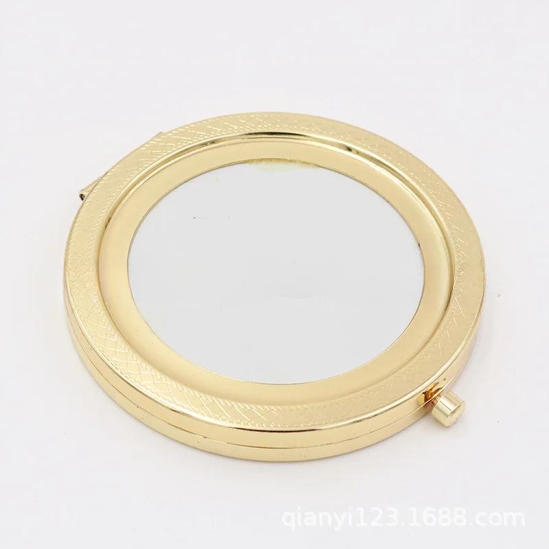 1pcs Portable Makeup Mirrors Metal 70mm Blank Round Compact Mirror For DIY Girl's Women Cosmetic Pocket Mirror Beauty Tools