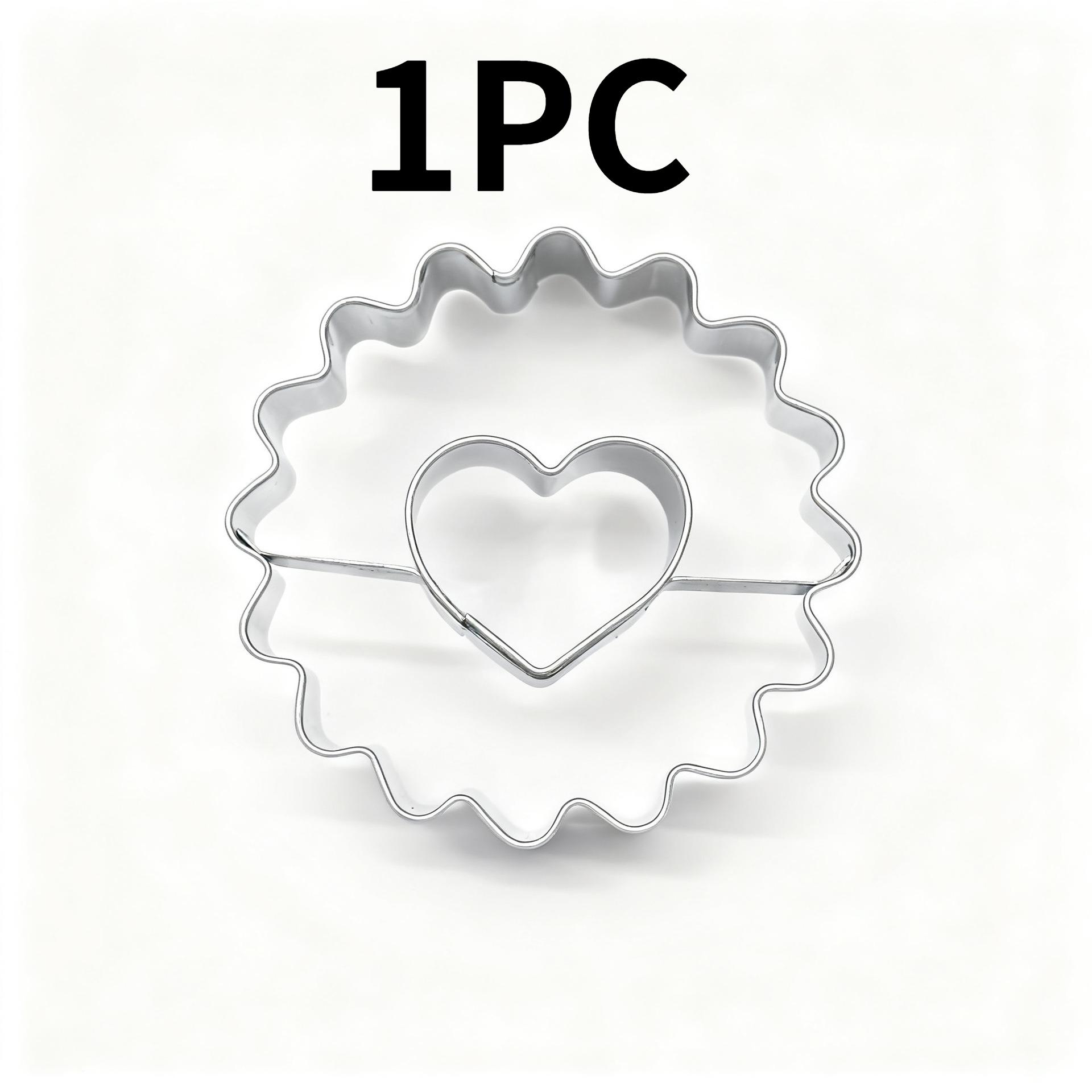 Flower-shaped Cookie Cake Embossing Mold Jam Sandwich Valentine s Day Cookie Cutter Heart Shape Pastry Biscuit Mold Baking Tools