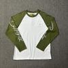 Cross-border European and American Trendy Brand Alcatraz Alphabet Embroidery Color Matching Shoulder Long-sleeved T-shirt Men's and Women's American 