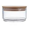 Transparent Glass Salad Bowl & High Borosilicate Storage Jar for Fruits and Snacks