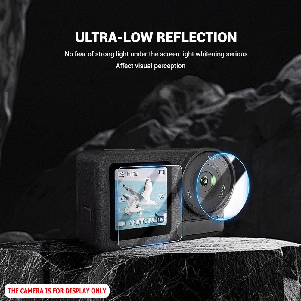 Applicable to DJI Action Camera Action5pro Screen Protector Film Lens Display Tempered Film Scratch Resistant