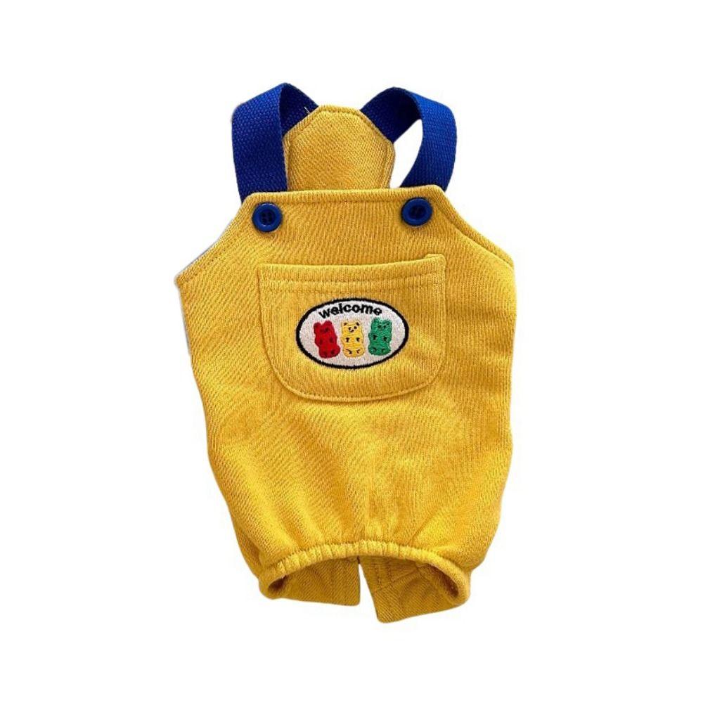 

Polyester Dog Jumpsuit Clothes Soft Dog Rompers Dog Suspenders Coat for Four Seasons M