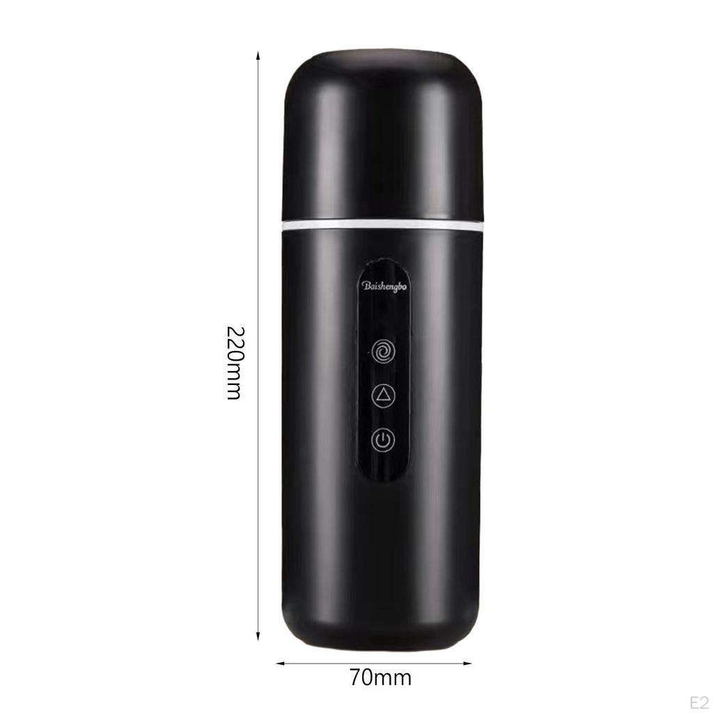 Car Heating Cup 304 Stainless Steel Liner Leakproof Water Warmer Bottle