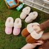 Adorable Dinosaur Kids' Non-Slip Cotton Slippers with Heels - Thick, Warm Indoor Footwear for Autumn and Winter