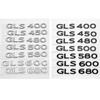 GLS 400 450 480 500 600 680 S480 580 600 badge car stickers For Mercedes-Benz MAYBACH series trunk label modified accessories