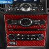 Real Carbon Fiber Central Control Panel Sticker Interior Accessories Styling Decoration For Infiniti G37 2007-2013 Q60