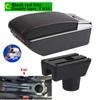 For Mitsubishi Space Star Armrest Box For Dodge Mitsubishi Attrage Mirage Car Armrest Storage Box with USB Car Accessories