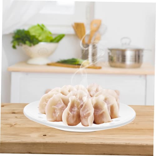 Operitacx Multi-Ceramic Steamer, Home Food Steamer with Steaming Plate, Food-Grade Heat-Resistant Cookware for Fish and Dumplings