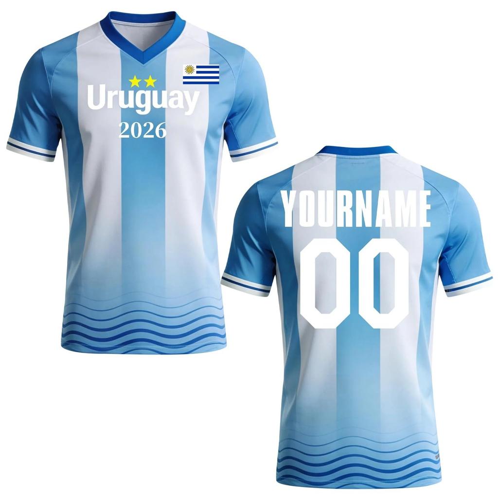 Custom Soccer Jersey 2026 Personalized Team Shirt Breathable Short Sleeve Athletic Uniform for Men and Youth