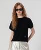 Unusual Normal Symbol Knit Top_Black