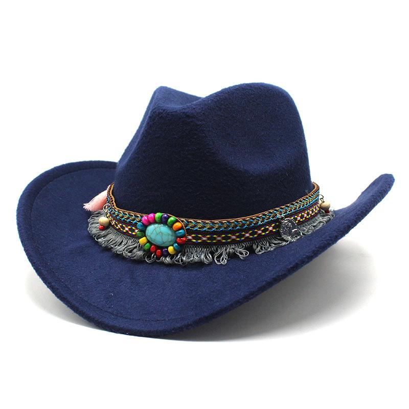 Western Cowboy Hat With Sun Protection For Men Women Bohemian Style