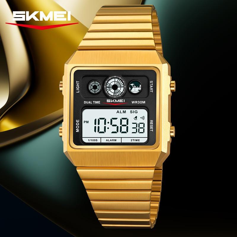 Electronic watch Fashion multi-functional men's watch Timed alarm Waterproof watch