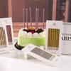 6pcs Cake Birthday Candles Colorful Gold-plated Pencil Decor Candles Candles Party Birthday Festival Decoration Set DIY Wed H1M6