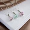 Birthday Stone Heart Necklace Niche Design for Women Light Luxury Necklace Design High-end Pendant Accessory Collarbone Chain