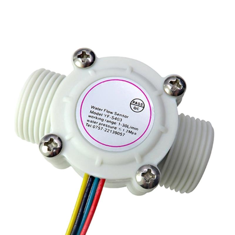DN20 Water Flow External Thread Water Sensor Liquid Flowmeter Water Fluidmeter for Water Heater Pool