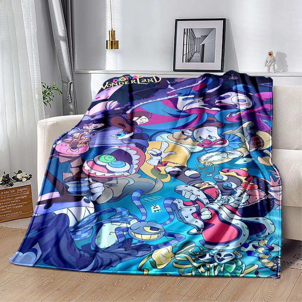 Digital Circus Blanket Comfortable Perfect for Sofa Seaside Office Chair for All Seasons Modern Style Gift for Travel Home Birthdays