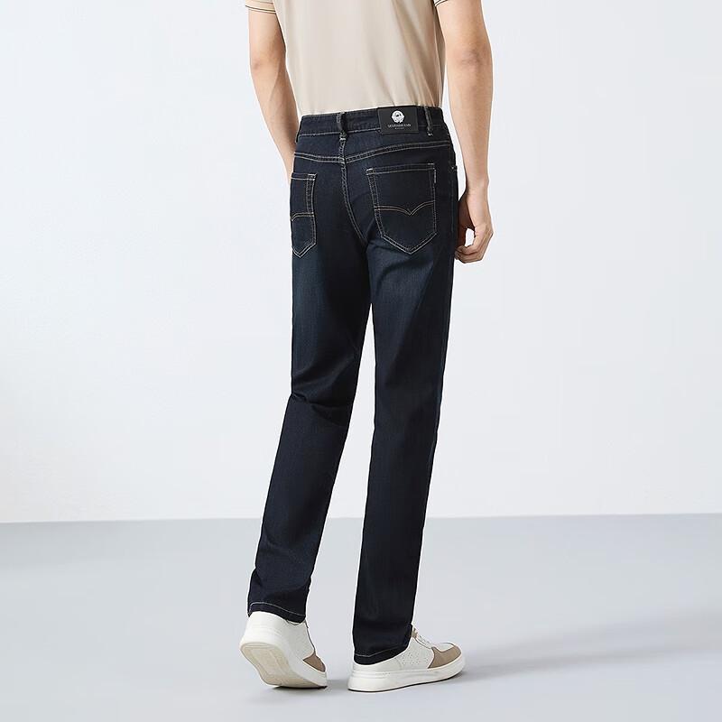 

Мужские джинсы из лиоцелла с эффектом стирки, прямого кроя 33