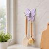 4PCS Butterfly Rotating Self Adhesive Hook, 3-Hook 270 Swivel Design, No Drill Wall Mount Storage Hooks, for Hanging Towels Keys Bags Hats