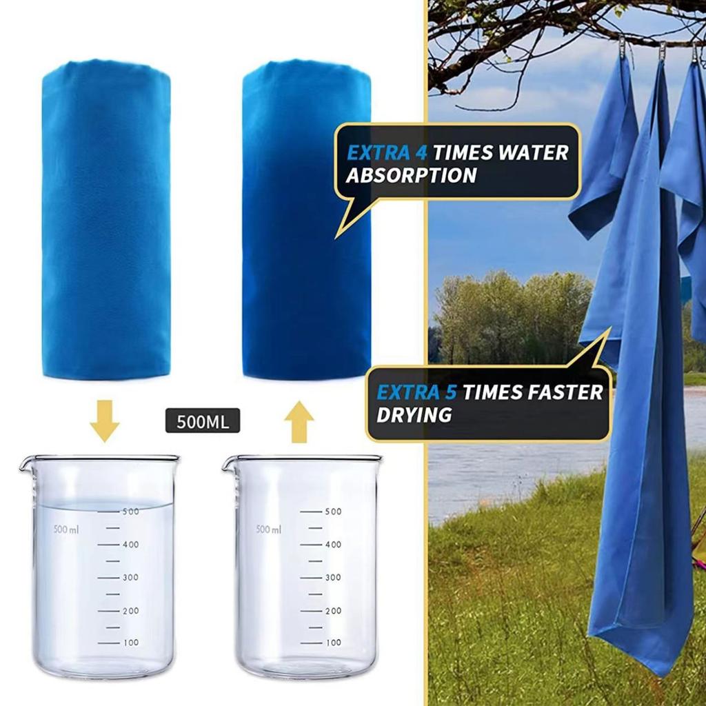 Microfiber Towel Sports Quick Drying Super Absorbent Ultralight Towel for Gym Swimming Running Yoga Beach Towel Bath