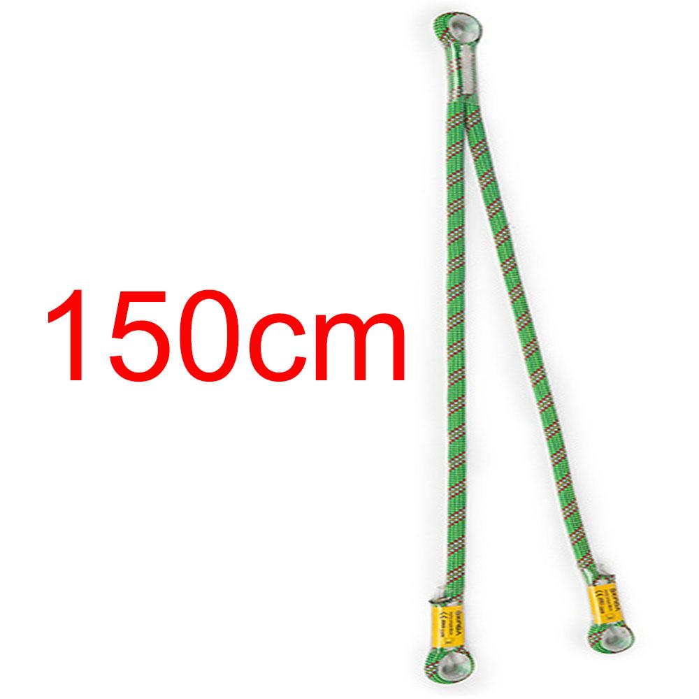 22kn Braided Prusik Cord Loop Sewn Eye To Eye Y V Shaped Rescue Fall Protection Safety Lanyard Protection Point