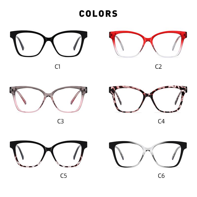 0 -0.5 -0.75 To -6.0  Anti Blue Rays Oval Prescription Spectacles With Cylinder Vintage Spring Hinge Short-Sight Eyewear