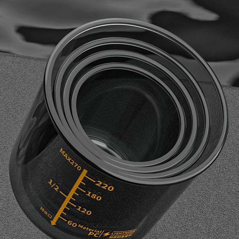 Fishing Bait Measuring Cup With Graduations, High Transparency, Shockproof, Thickened, Portable Fishing Tackle