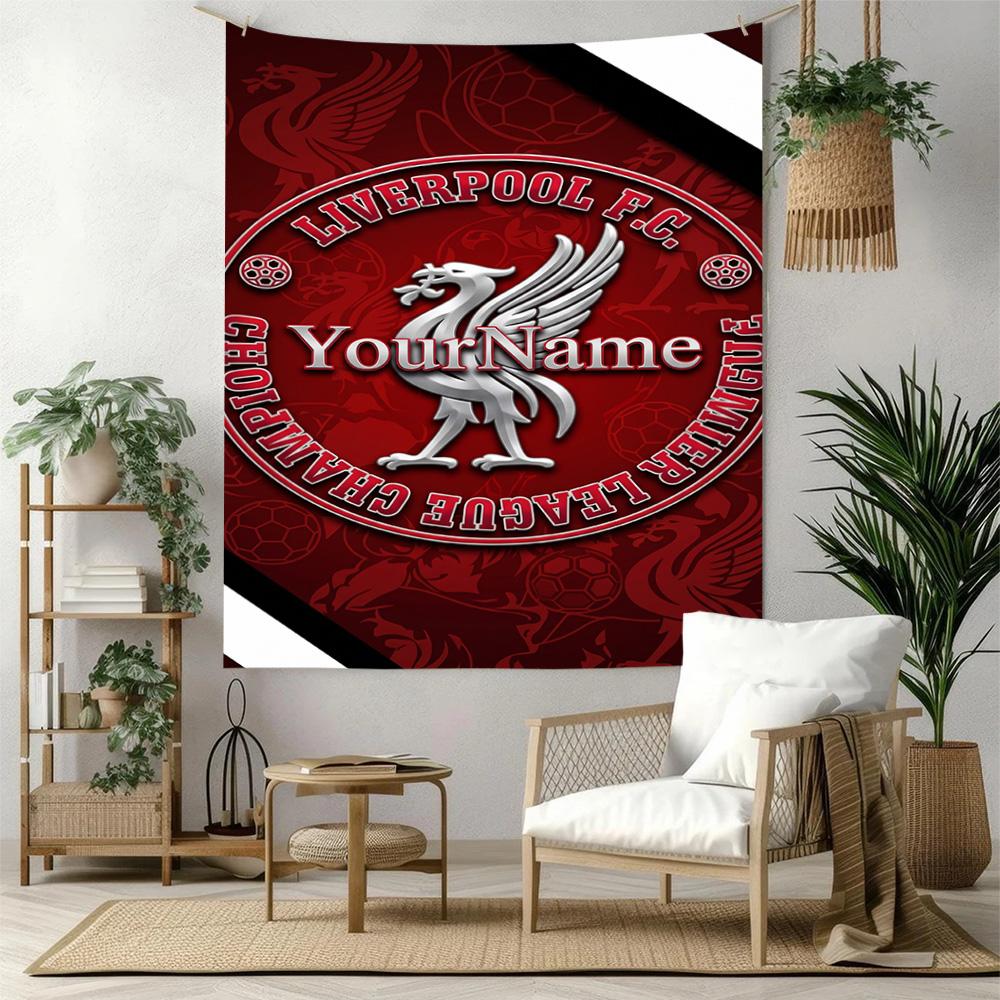 Liverpool Custom Your Name Wall Decor Tapestry Art For Pet Memorial Birthdaywedding Party Backdrop Family Gift