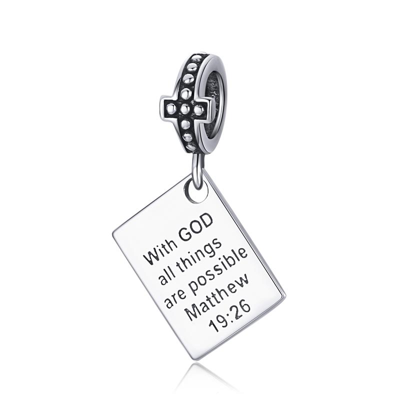 WOSTU 925 Silver Animal Cat Charm Pendant Heart Family Ladybug Bee Beads Fit Original Bracelet DIY Jewelry For Women