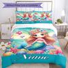 Mermaid99 Customize Your Name Bedding Set Breathable Duvet Cover With Pillowcases Decorative Bed Linen For Bedroom Home Decoration Birthday Gift