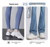 Women's 2025 Retro High-Waist Slimming Micro-Flare Jeans