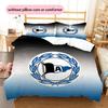 DSC Arminia Bielefeld Pattern Bedding Quilt Set  Home Decoration  Gift (1 * duvet cover + 2 * pillowcase  without core).xwn