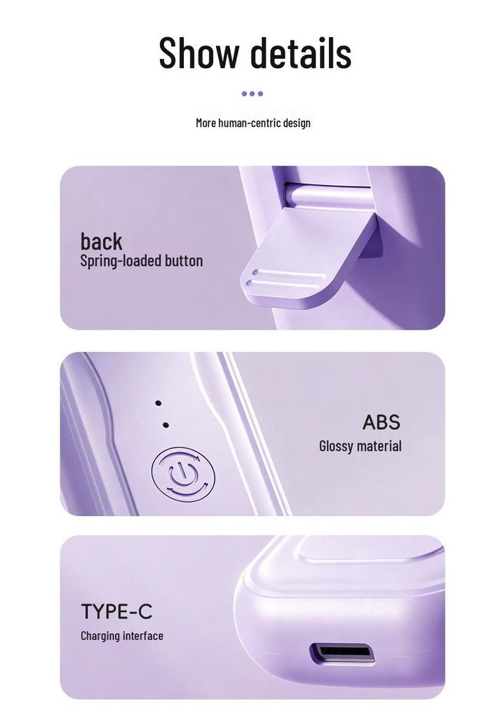 Portable Rechargeable Electric Heated Eyelash Curler - Long-Lasting Setting